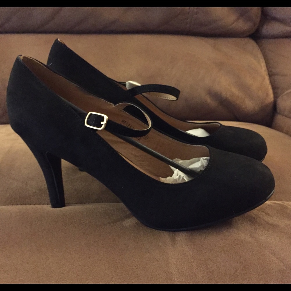 Black Suede Heels